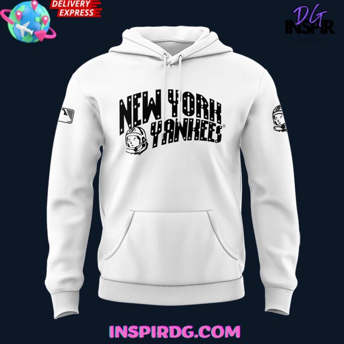 New York Yankees X Bbc Special White All Over Print Hoodie - Image 2