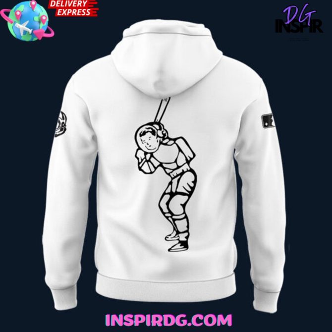 New York Yankees X Bbc Special White All Over Print Hoodie - Image 3