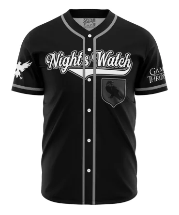 Night'S Watch Snow Game Of Thrones Baseball Jersey