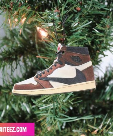 Nike Jordan 1 High Travis Scott Christmas Sneaker Ornament