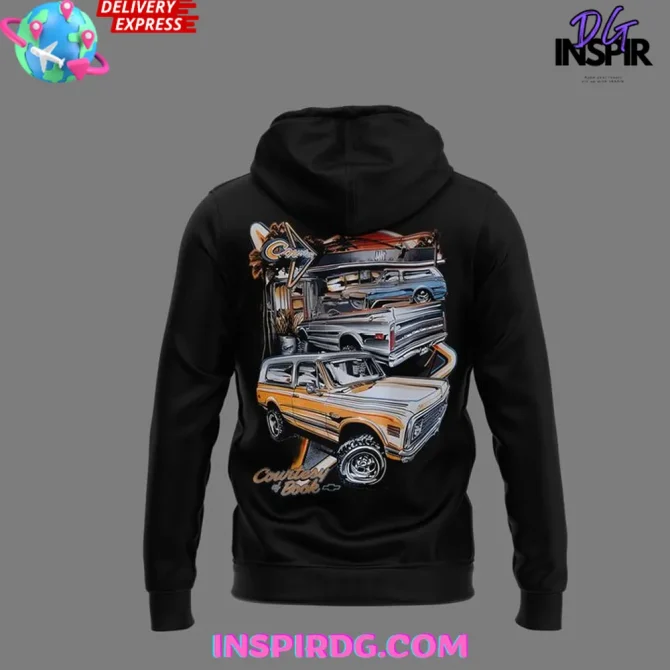 Nike X Devin Booker X Chevrolet Black 2025 All Over Print Hoodie - Image 3