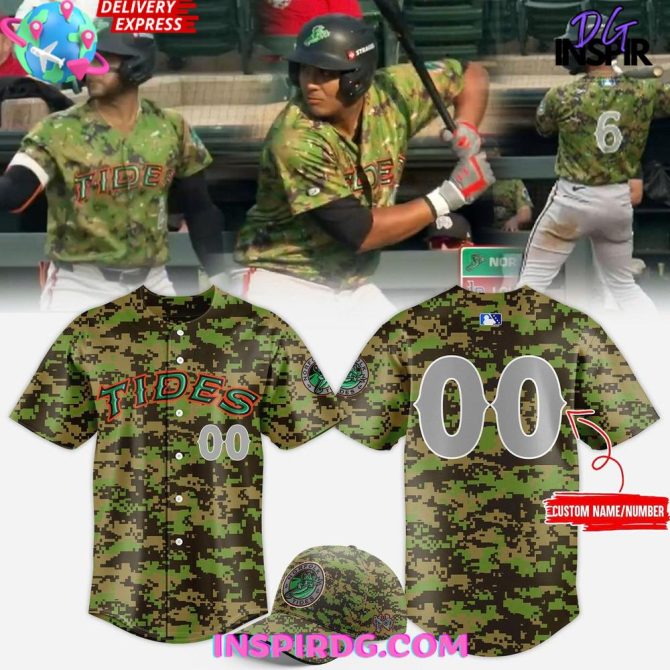 Norfolk Tides Military Appreciation 2025 Camo Jersey