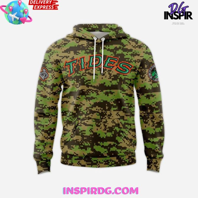 Norfolk Tides Military Appreciation 2025 All Over Print Hoodie - Image 2