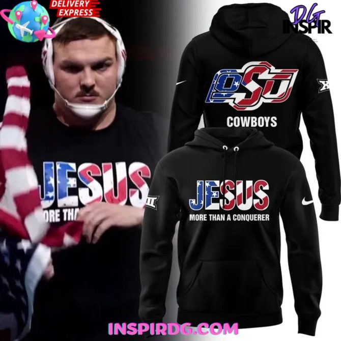Osu Wyatt Hendrickson “Jesus More Than A Conqueror” Special All Over Print Hoodie