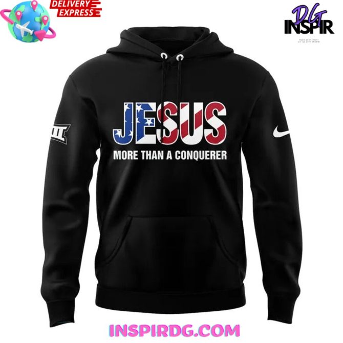 Osu Wyatt Hendrickson “Jesus More Than A Conqueror” Special All Over Print Hoodie - Image 2