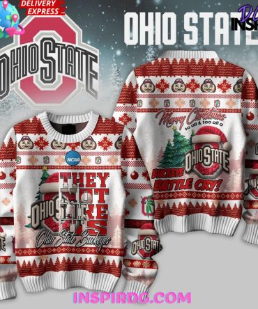 Ohio State Buckeyes Merry Christmas Ugly Ugly Christmas Sweater