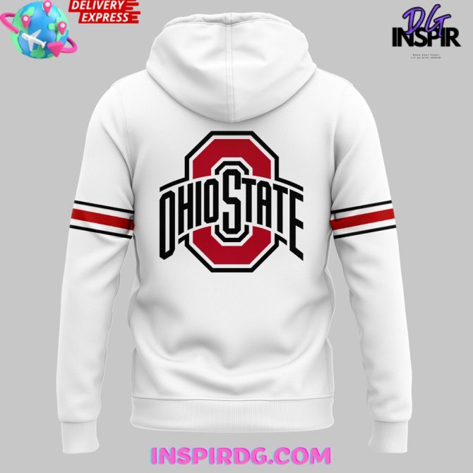 Ohio State Buckeyes Pro Day 2025 White All Over Print Hoodie - Image 3