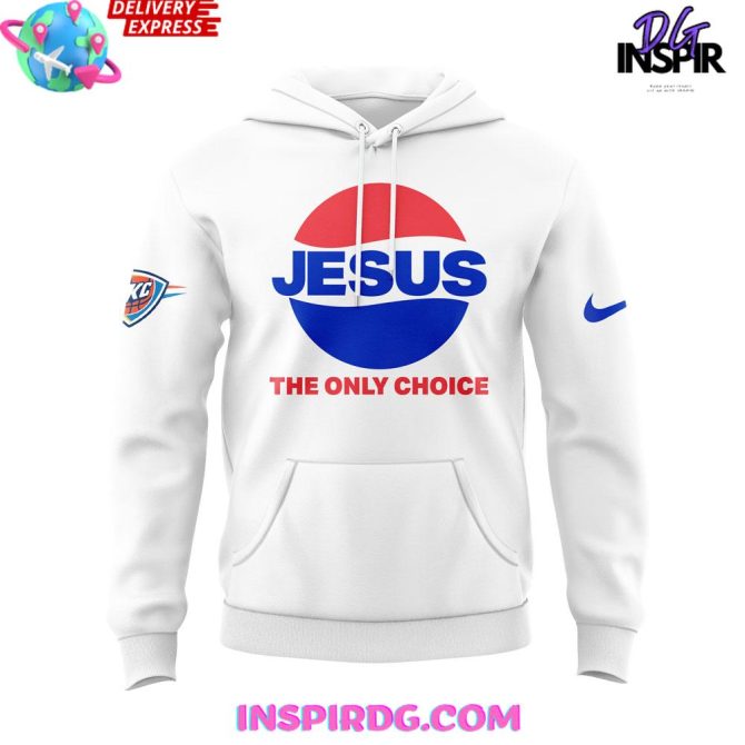 Oklahoma City Thunder Jesus The Only Choice Special All Over Print Hoodie - Image 2