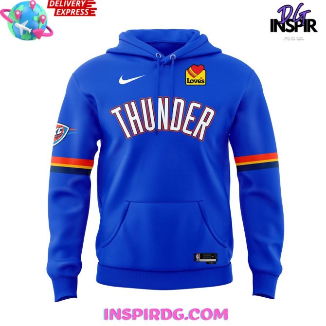 Oklahoma City Thunder Playoffs Clinched 2025 Swingman All Over Print Hoodie - Image 2
