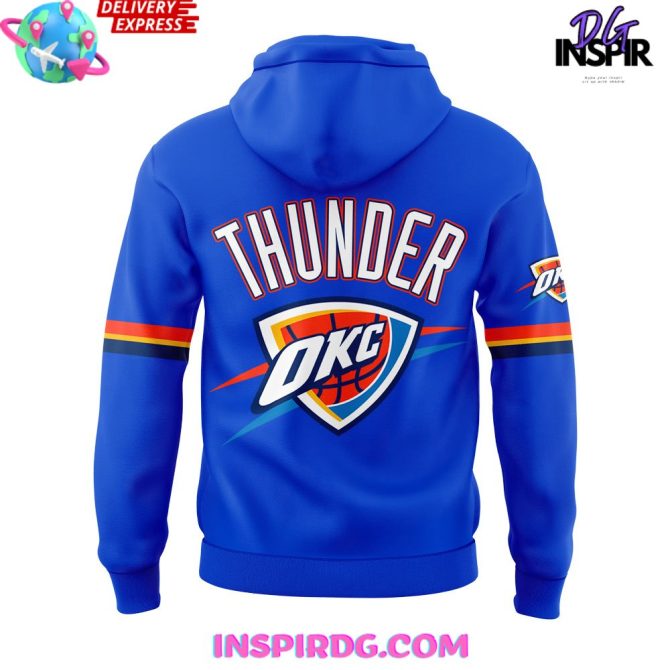 Oklahoma City Thunder Playoffs Clinched 2025 Swingman All Over Print Hoodie - Image 3