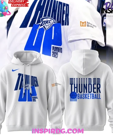 Oklahoma City Thunder Up 2025 Playoff Nba All Over Print Hoodie
