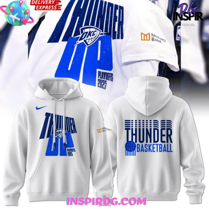 Oklahoma City Thunder Up 2025 Playoff Nba All Over Print Hoodie