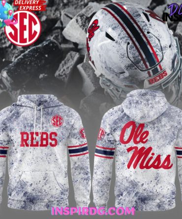 Ole Miss New Helmet 2025 Limited Edition All Over Print Hoodie
