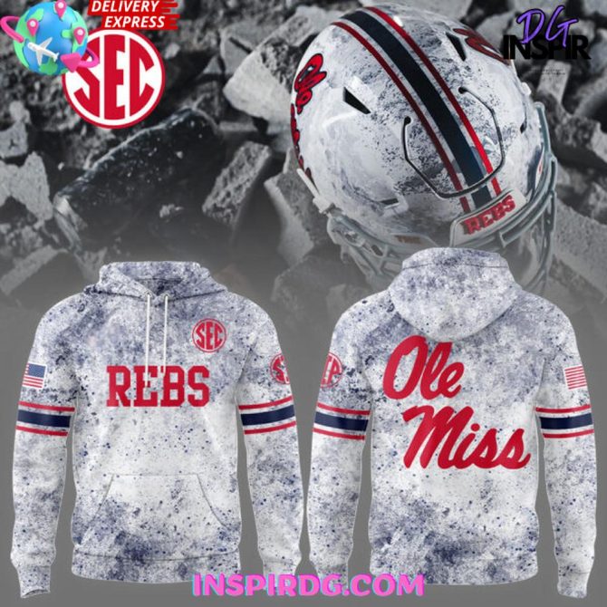 Ole Miss New Helmet 2025 Limited Edition All Over Print Hoodie
