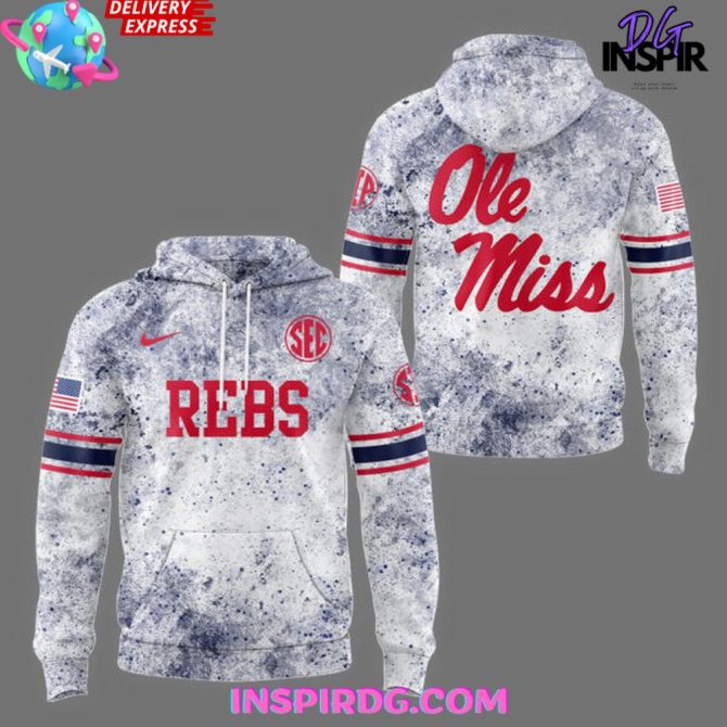 Ole Miss New Helmet 2025 Limited Edition All Over Print Hoodie - Image 4