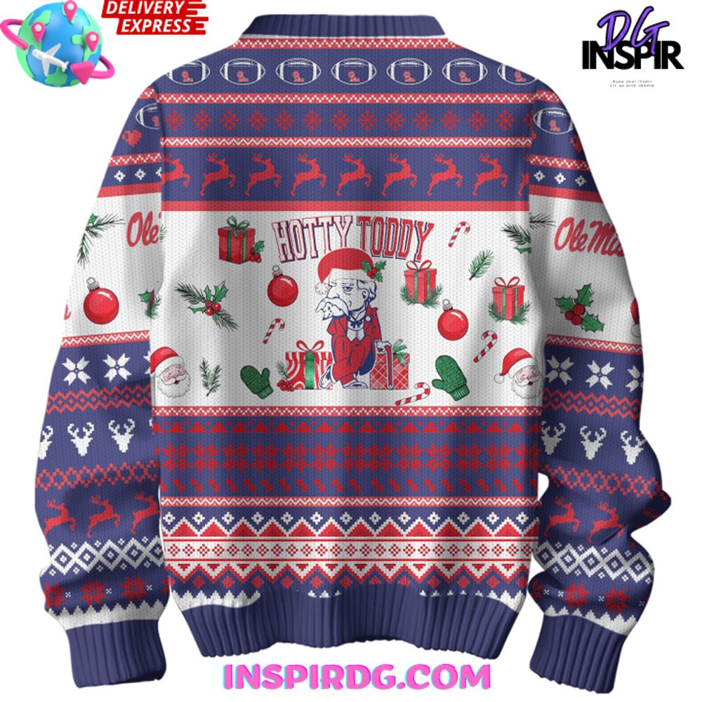 Ole Miss Rebels Hotty Toddy Special Ugly Christmas Sweater - Image 4