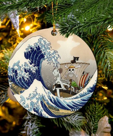 One Peace Anime The Great Wave Japan Pokemon Ceramic Ornament Perfect Gift For Holiday