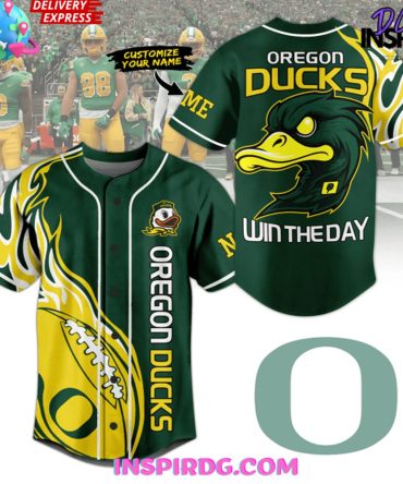 Oregon Ducks Win The Day Baseball Jersey