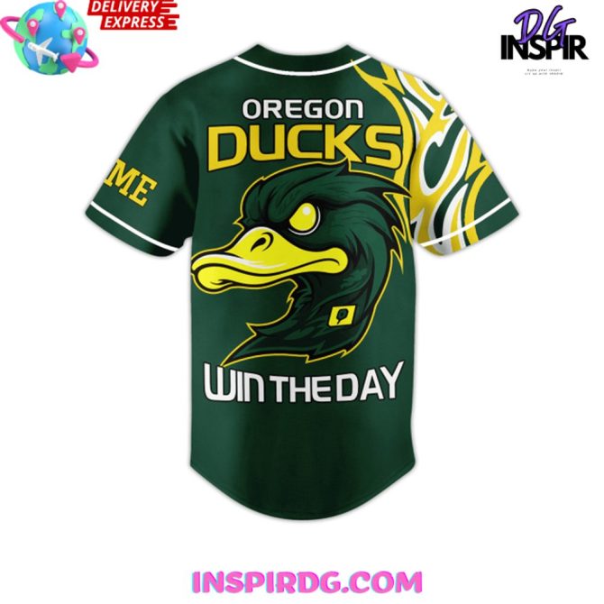 Oregon Ducks Win The Day Baseball Jersey - Image 3