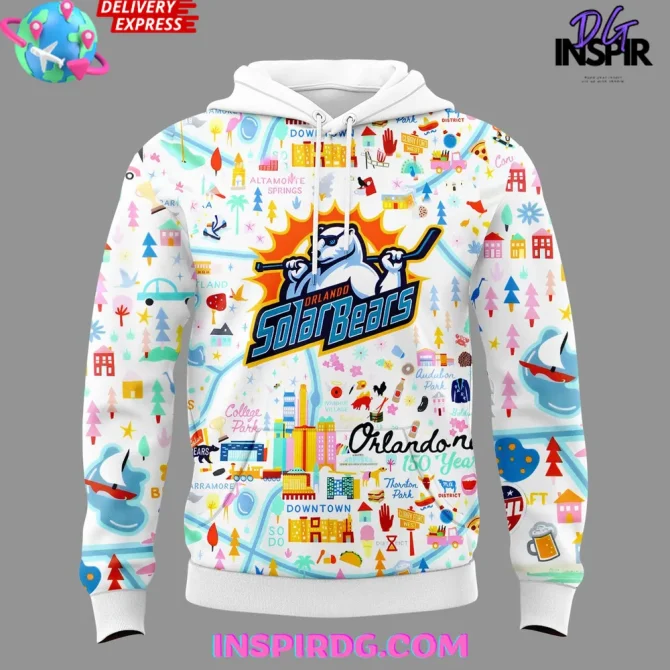 Orlando Solar Bears Happy Early Birthday 2025 All Over Print Hoodie - Image 2