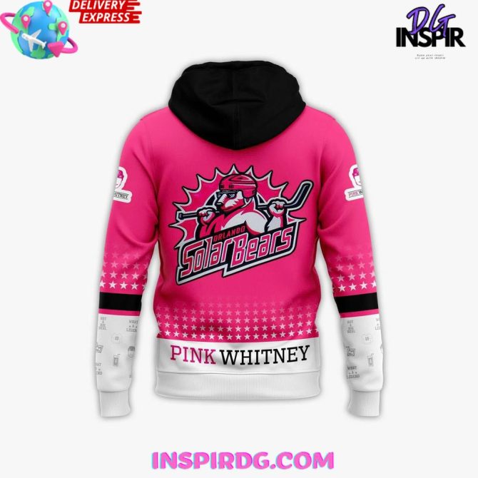 Orlando Solar Bears X Pink Whitney 2025 Limited Edition All Over Print Hoodie - Image 3