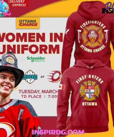 Ottawa Charge Firefighters Women In Uniform Edition All Over Print Hoodie