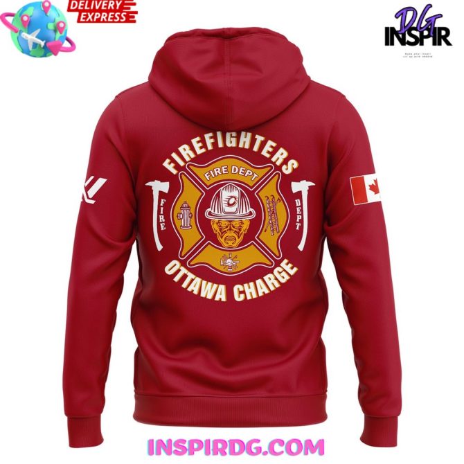 Ottawa Charge Firefighters Women In Uniform Edition All Over Print Hoodie - Image 3