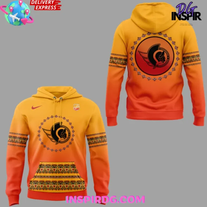 Ottawa Senators X Indigenous Canada Heritage 2025 All Over Print Hoodie - Image 2