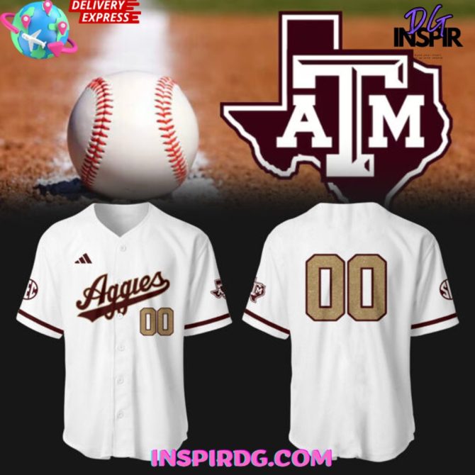 Texas A&M Aggies Baseball New Uniform 2025 Jersey
