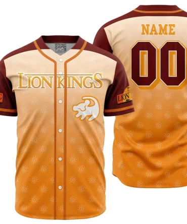 Personalized Simba Lion King V1 Baseball Jersey