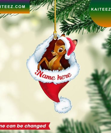 Personalized Bambi Custom Christmas Ornament
