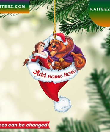 Personalized Beauty And The Beast Custom Christmas Ornament
