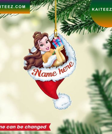 Personalized Belle Custom Christmas Ornament