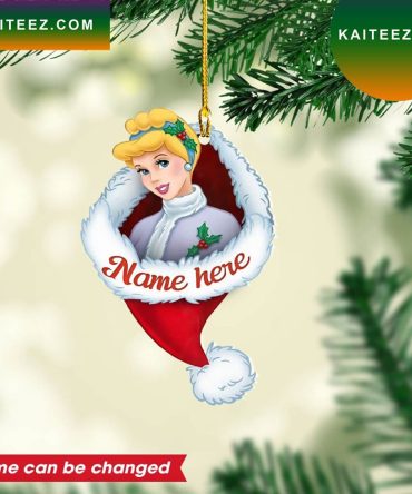 Personalized Cinderella Disney Custom Christmas Ornament