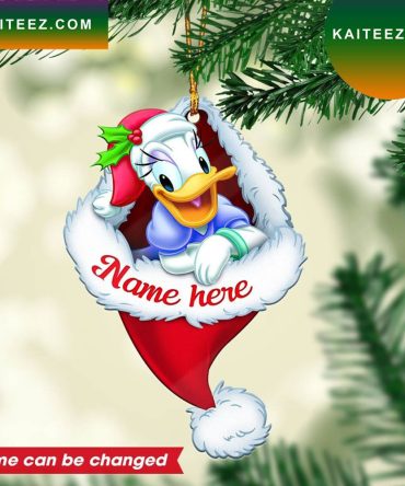 Personalized Daisy Duck Custom Christmas Ornament