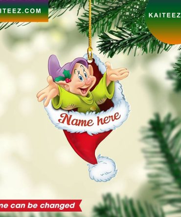 Personalized Dopey Custom Christmas Ornament