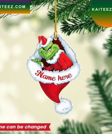 Personalized Grinch Custom Christmas Grinch Decorations Outdoor Ornament