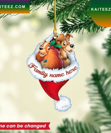 Personalized Lady And The Tramp Custom Christmas Ornament