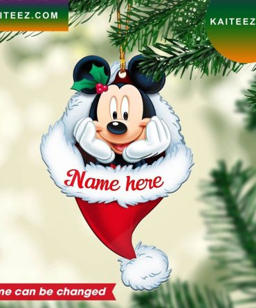 Personalized Mickey Mouse Custom Christmas Ornament