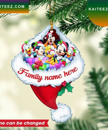 Personalized Mickey Mouse Friends Custom Christmas Ornament