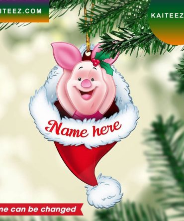 Personalized Piglet Custom Christmas Ornament