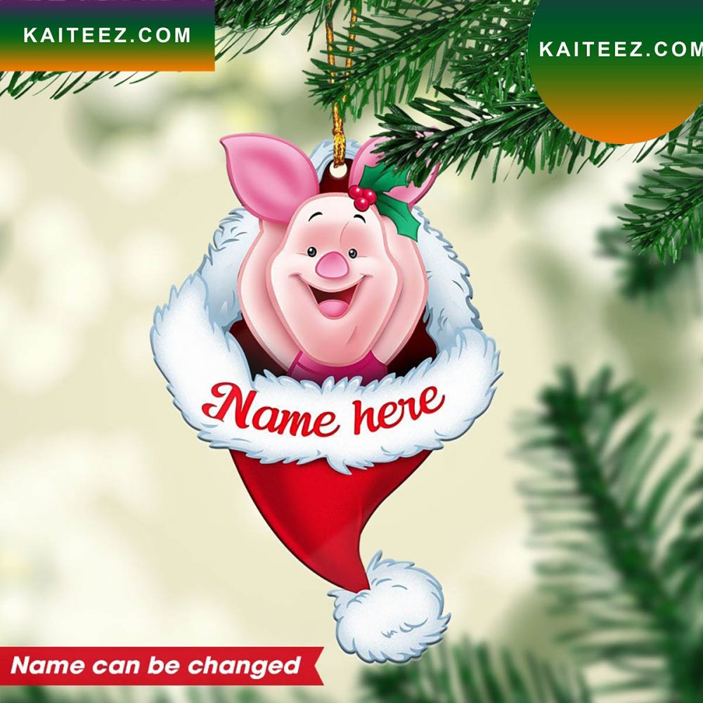 Personalized Piglet Custom Christmas Ornament