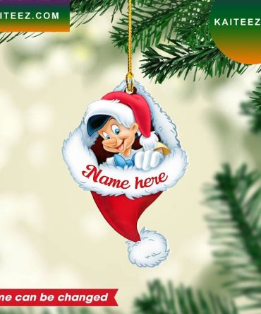 Personalized Pinocchio Custom Christmas Ornament