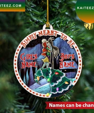 Personalized Simply Meant To Be Custom Christmas Ornament