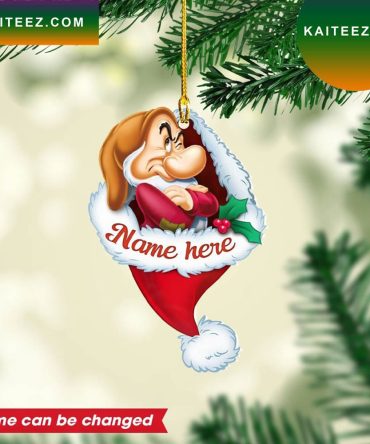 Personalized Sneezy Custom Christmas Ornament