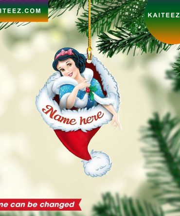Personalized Snow White Princess Custom Christmas Ornament