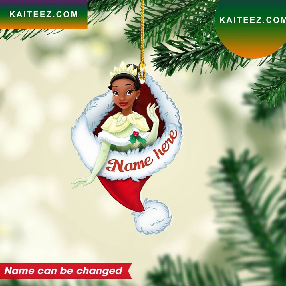 Personalized Tiana Princess Custom Christmas Ornament