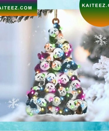 Panda Christmas Ornament Cute Panda Christmas Hanging Ornament Xmas Tree Decorations Christmas Ornament