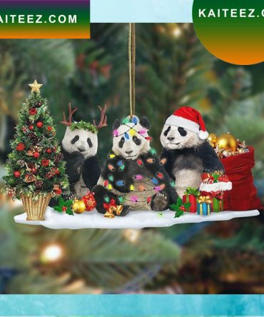 Panda Christmas Tree Ornament Cute Christmas Ornament Hanging Tree Xmas Decoration  Christmas Ornament