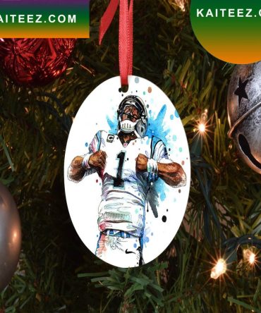 Panthers Cam Newton Christmas Ornament